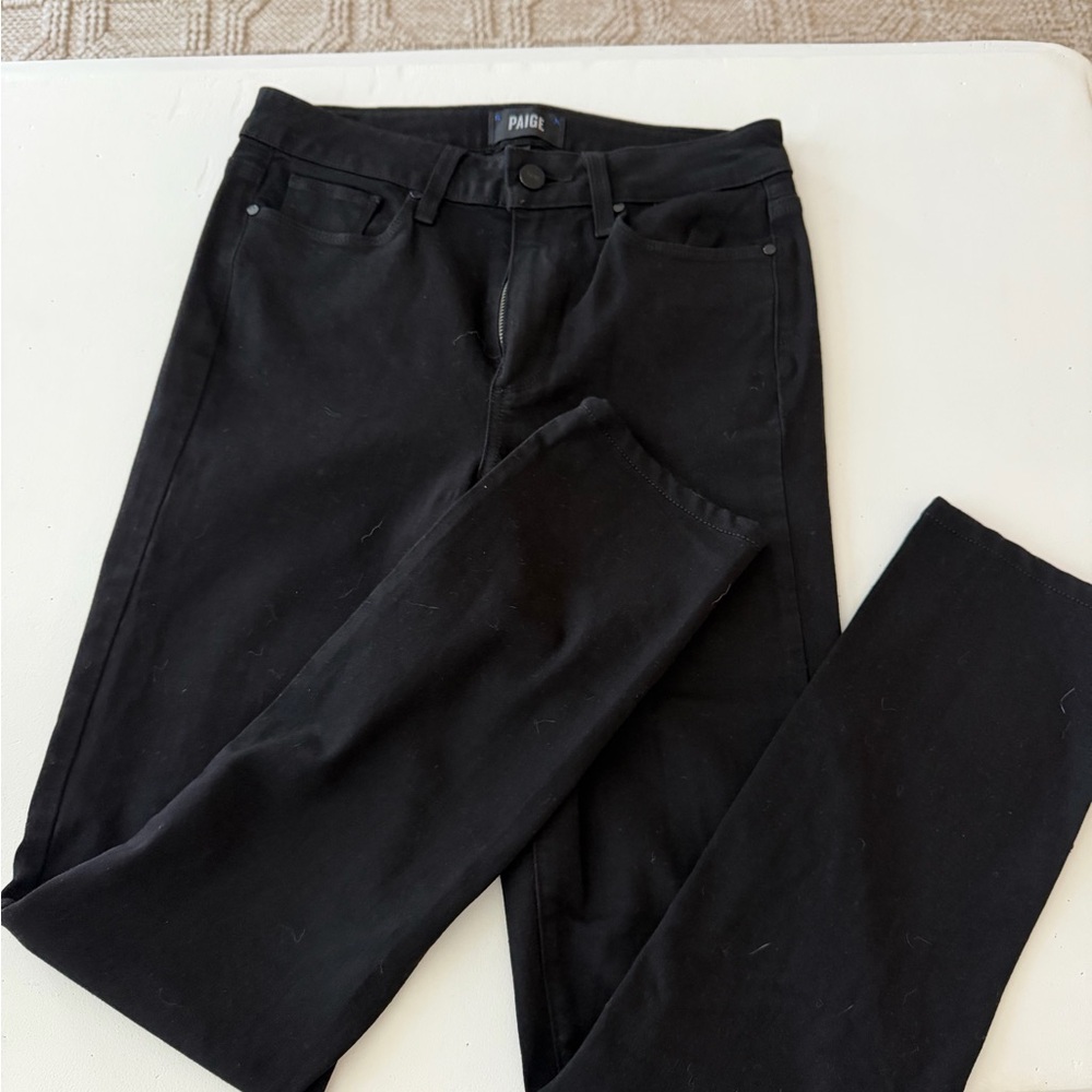 PAIGE Women's Classic Black Skinny Jeans